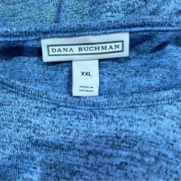 NWT DANA BUCHMAN soft long sleeve pullover sweater w button up on sleeves. - Picture 7 of 9